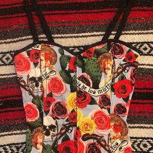 Dia de Los muertos corset top SM
